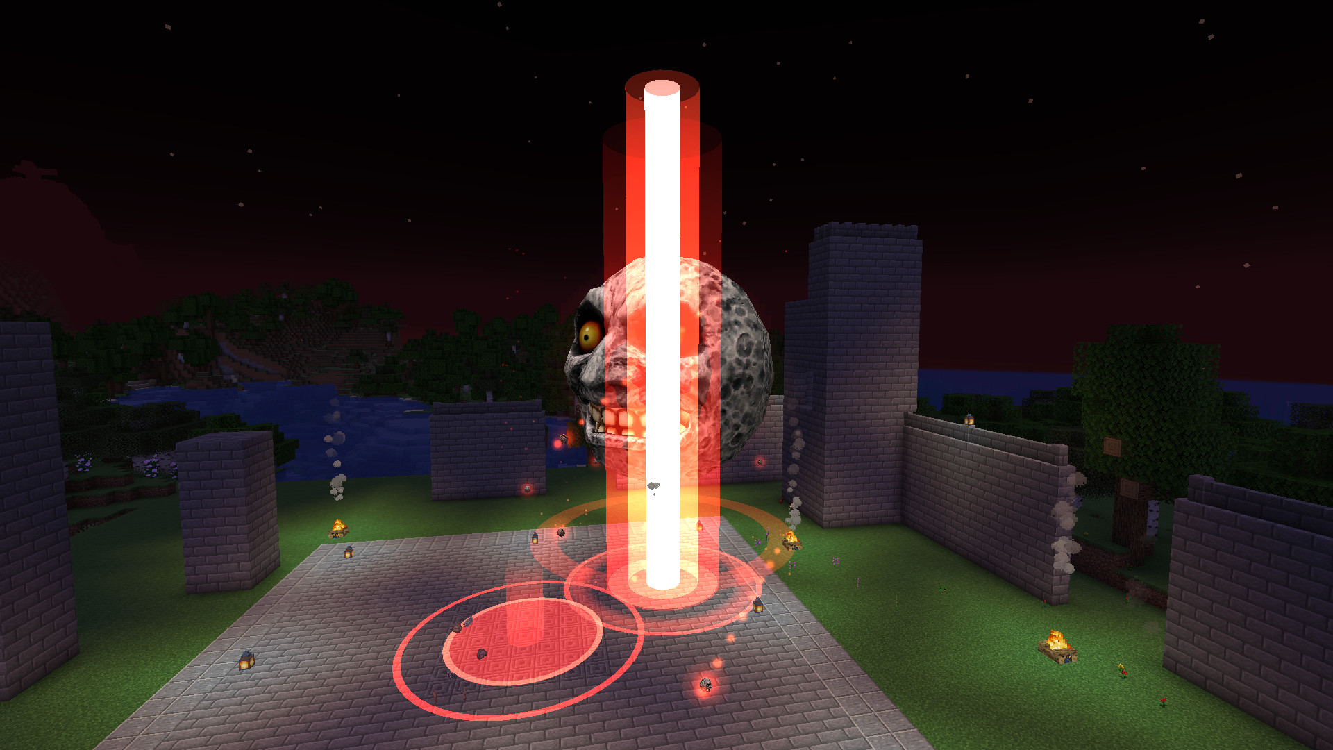 06 beam strike over the base