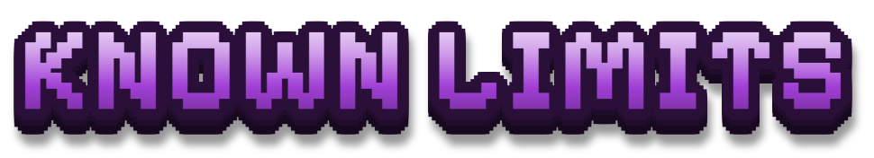 KNOWN LIMITS