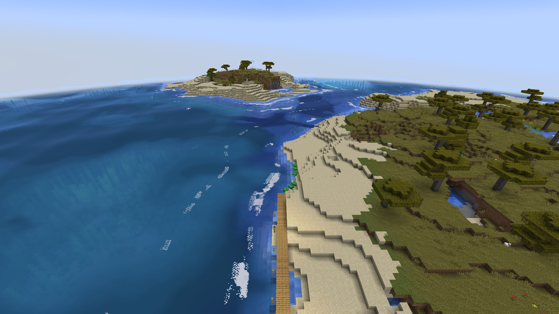 07 surf following the coastline from above